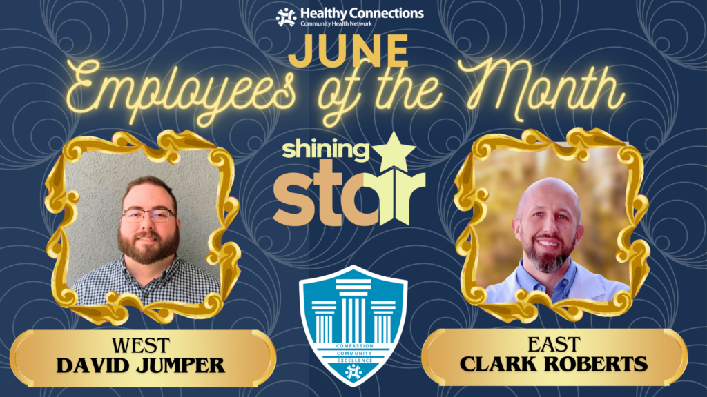 Announcing the June 2024 Shining STAR employees of the Month Clark Roberts (Sheridan) and David Jumper (Mena).